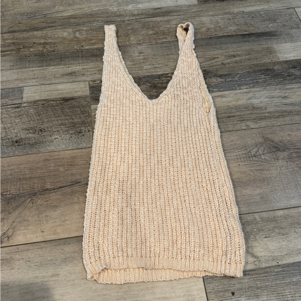 Lulus xs light pink sleeveless sweater tank